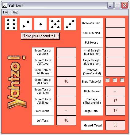 Yahtzo! Screenshot